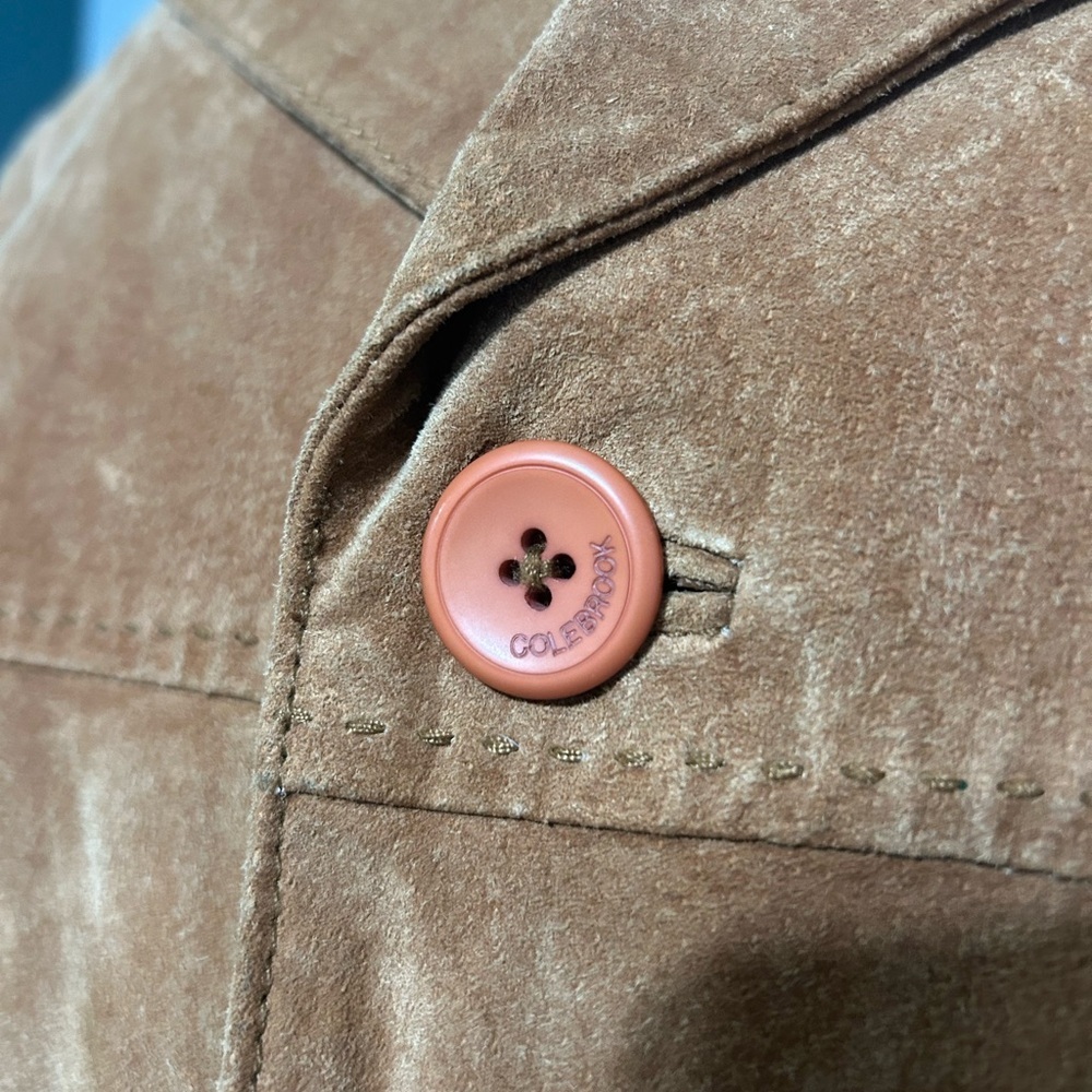 Vintage, Men's Brown Suede Trench style Coat - Picture 8 of 12